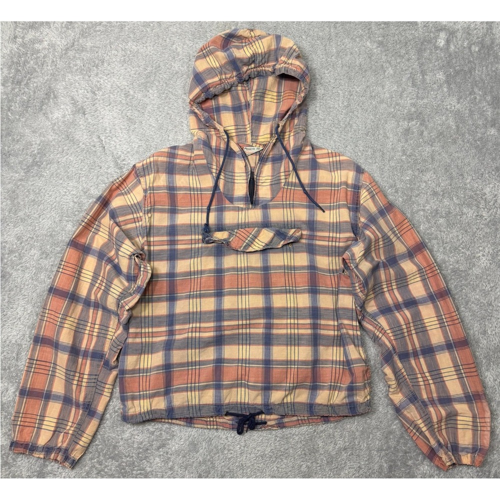 Vintage Penneys Sports Outerwear Anorak Jacket Mens 20 S Multicolor Plaid 1950s